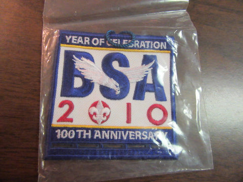 BSA 100th Anniversary Patch with Ribbon Holes
