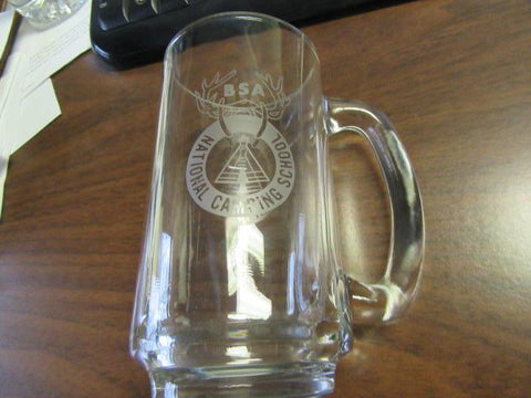 National Camping School glass Tankard