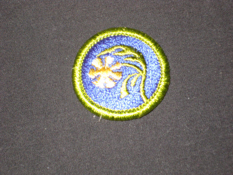 Botany solid plastic back Merit Badge
