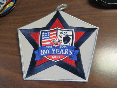 Mecklenburg County Council 2015 100th Anniversary Council Patch, Pentagon shaped