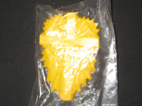 Cross in Star Burst Neckerchief Slide