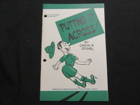 Putting it Across! Boy Scouts of Canada Booklet