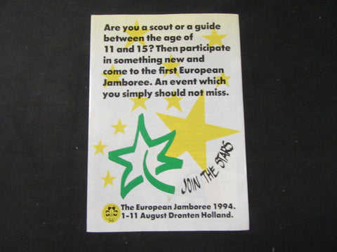 First European Scout Jamboree Promotional Brochure, August 1994