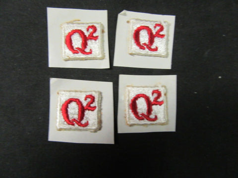 Boy Scout Q2 embroidered Stick ons, lot of 4