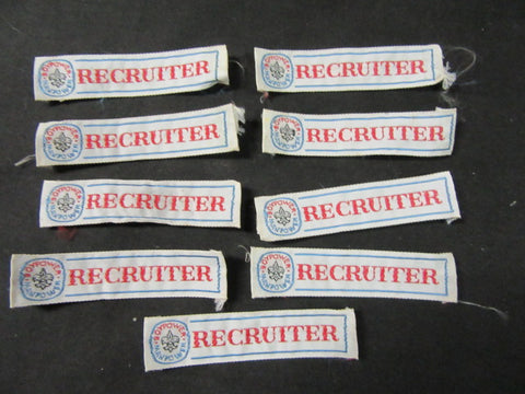Boypower Manpower Recruiter Strips, lot of 9