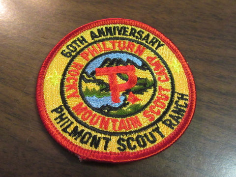 Philmont 60th Anniversary Red Border Pocket Patch