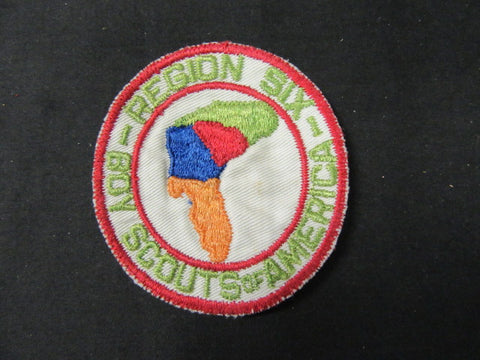 Region 6 Cut Edge Twill Patch