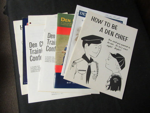 Den Chief Training Manuals, Lot of 7