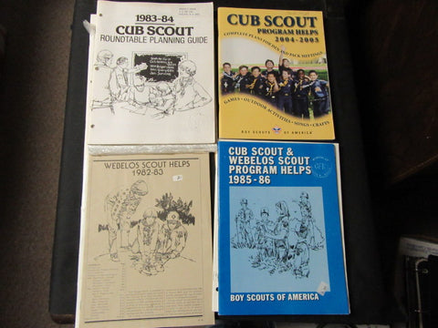 Cub Scout Program Helps, and Roundtable Planning Guides 1980-2000's