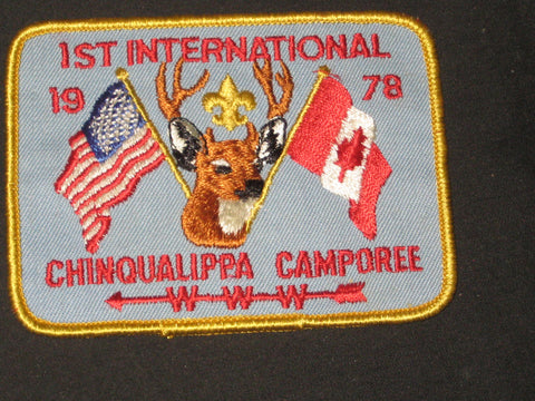 Chinqualippa lst International Camporee Patch 1978
