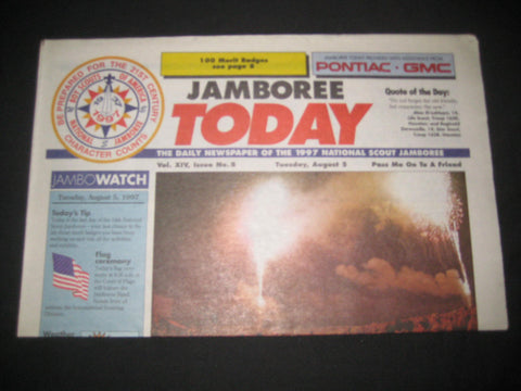1997 National Jamboree Sat. Aug . 5 Issue #8 of Jamboree Today