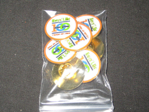 Boys' Life 100th Anniversary Pins, Lot of 7