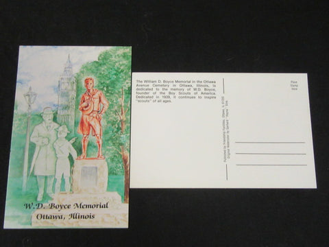 W.D. Boyce Memorial Ottawa, Illinois Postcard