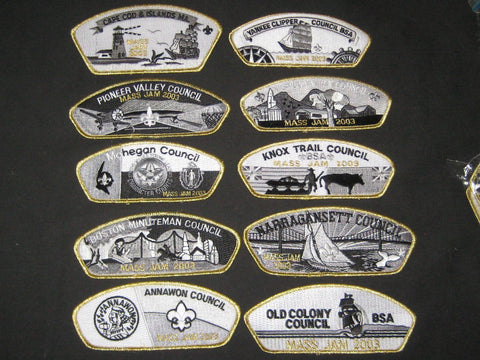 Mass Jam 2003 Gold Mylar Border CSP Set