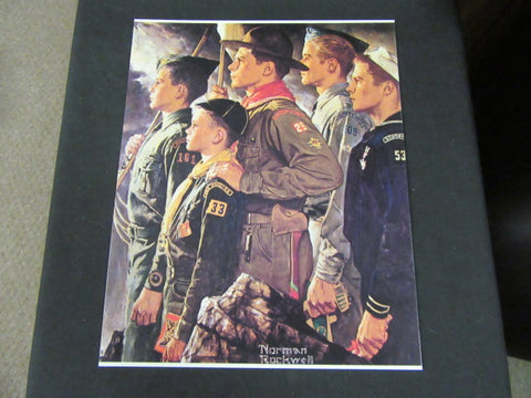 Forward America, Norman Rockwell Boy Scout Over-sized Post Card