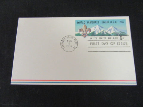 1967 World Jamboree US 6 Cent Post Card, First Day of Issue Cancellation