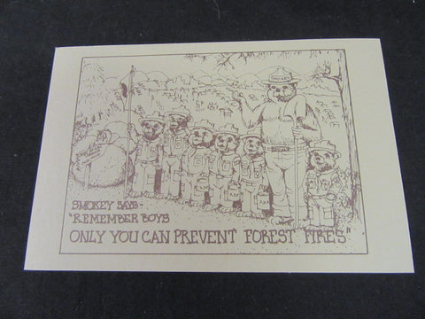 1985 National Jamboree Smokey Bear Post Card