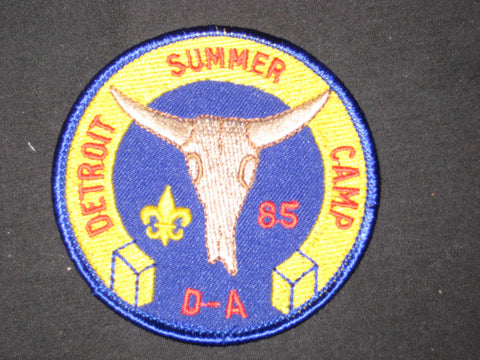 Detroit Summer Camp 1985 Pocket Patch