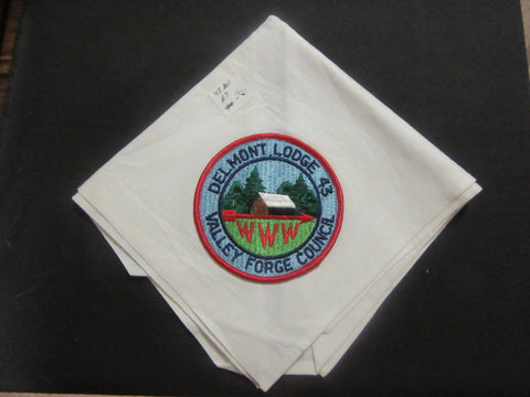 Delmont 43 r7 on White Neckerchief, no border