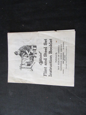 Official Flint and Steel Set Instruction Booklet