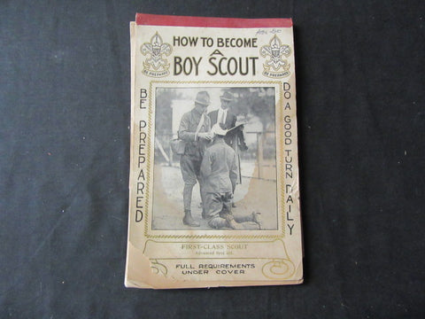 Early Boy Scout First Class Tablet,  1910's
