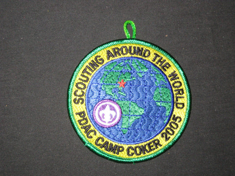 Camp Coker 2005 Scouting Around the World PDAC Green Border Patch