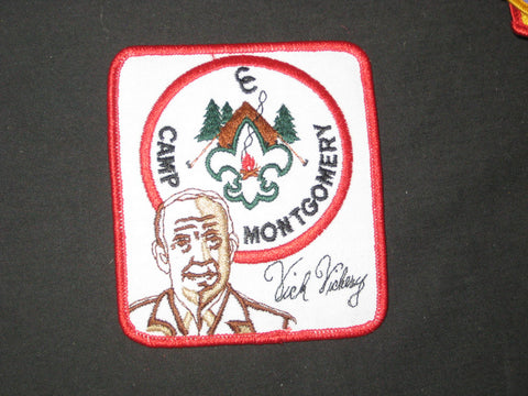 Camp Montgomery with Vick Vickery embroidered signature Pocket Patch