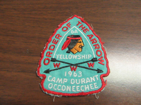 6A 1963 Fellowship Patch, worn