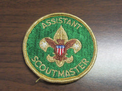 Assistant Scoutmaster, Gold Mylar Border, Trained, 1970's, worn