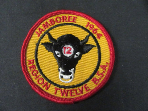 1964 National Jamboree Region 12 Patch, worn