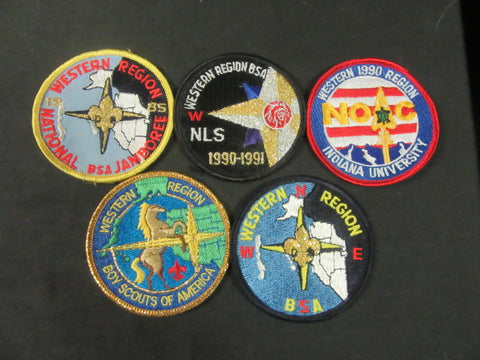 Western Region Pocket Patch Lot -- Jamboree, OA,