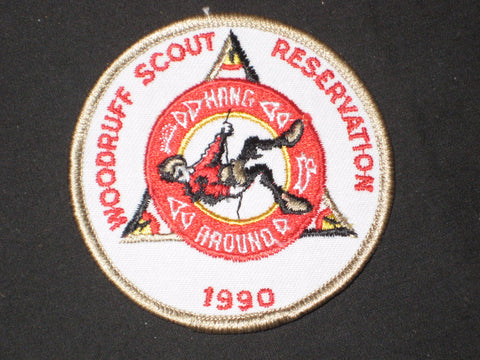 Woodruff Scout Reservation 1990 Hanging Around Pocket Patch