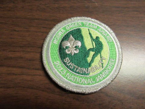 2017 National Jamboree RCSWA Green Team Award Silver Border Patch