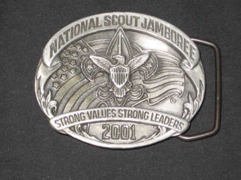 2001 National Jamboree Pewter Belt Buckle