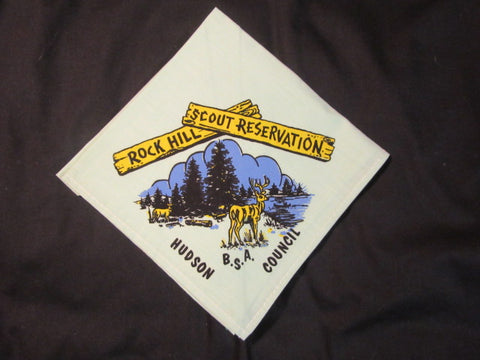 Rock Hill Scout Reservation Hudson Council Green Neckerchief