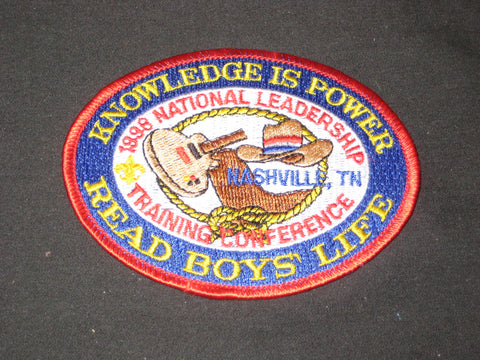 1998 BSA National Leadership Training Conference Read Boys' Life Patch
