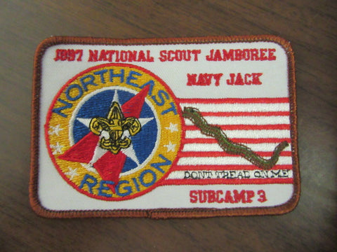 1997 National Jamboree Northeast Region Subcamp 3 Navy Jack Patch
