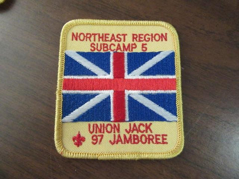 1997 National Jamboree Northeast Region Subcamp 5 Union Jack Patch