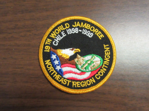 1999 World Jamboree Northeast Region Round Pocket Patch