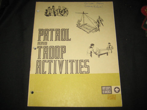 Patrol and Troop Activities 1986