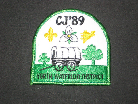 CJ'89  North Waterloo District, Canada National Jamboree Pocket Patch