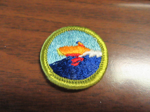 Motorboating Clear Waffle Back Merit Badge