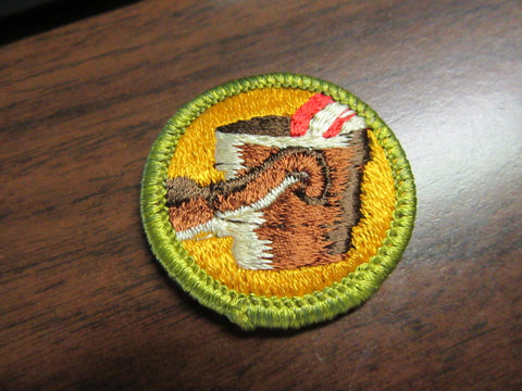 Metallurgy Black Waffle Back Merit Badge