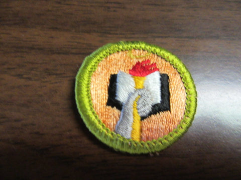 Scholarship Blue Waffle Back Merit Badge
