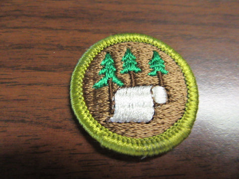 Pulp and Paper Black Waffle Back Merit Badge