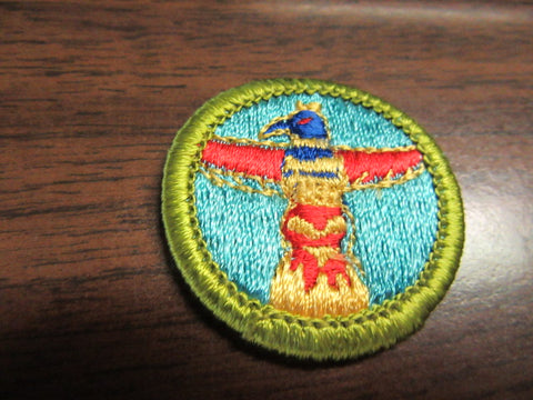Wood Carving Clear Waffle Back Merit Badge