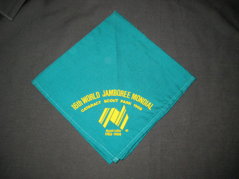 1987-88 World Jamboree green Neckerchief
