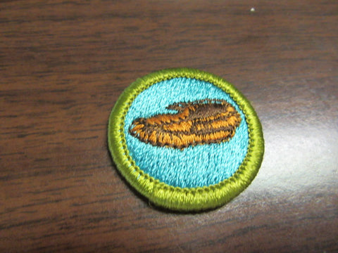 Leatherwork Blue Waffle Back Merit Badge