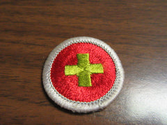 First Aid Clear Plastic Solid Merit Badge
