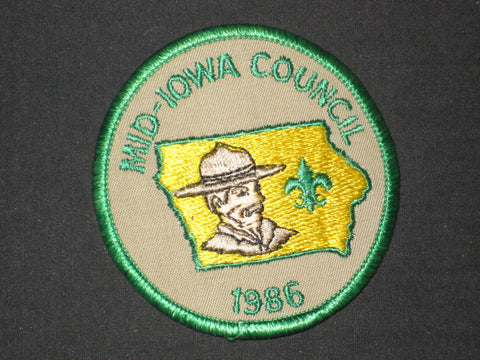 Mid-Iowa Council 1986 Council Patch